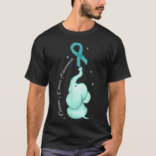 Ovarieller Krebs Bewusstseinswarter Aquamariner Mu T-Shirt