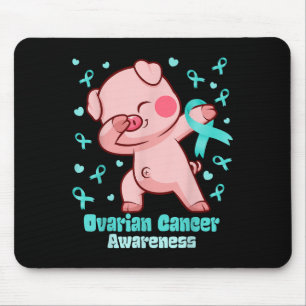 Ovarieller Krebs Funny Dabbing Schweinekrieger Mousepad