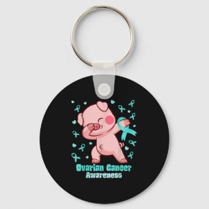 Ovarieller Krebs Funny Dabbing Schweinekrieger Schlüsselanhänger