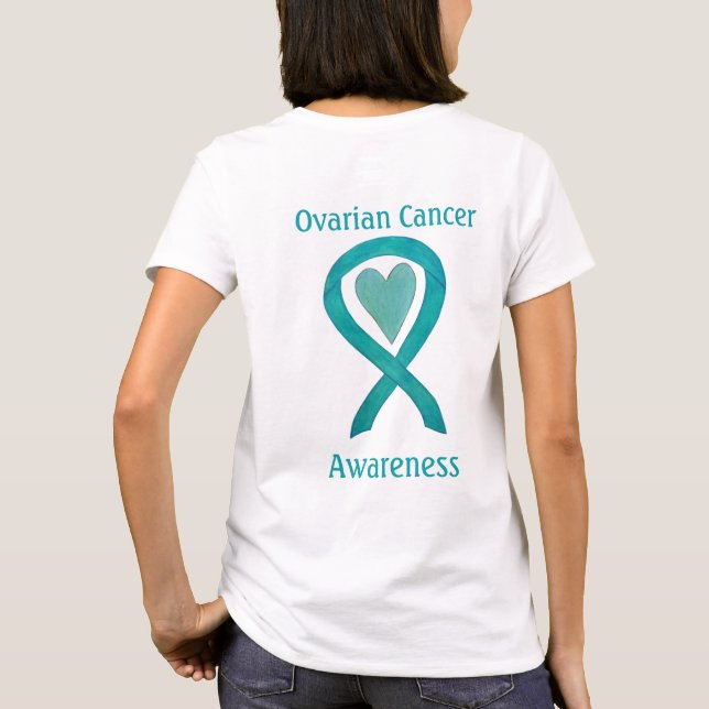 Ovarielles Shirt zur Sensibilisierung für Krebs (Rückseite)