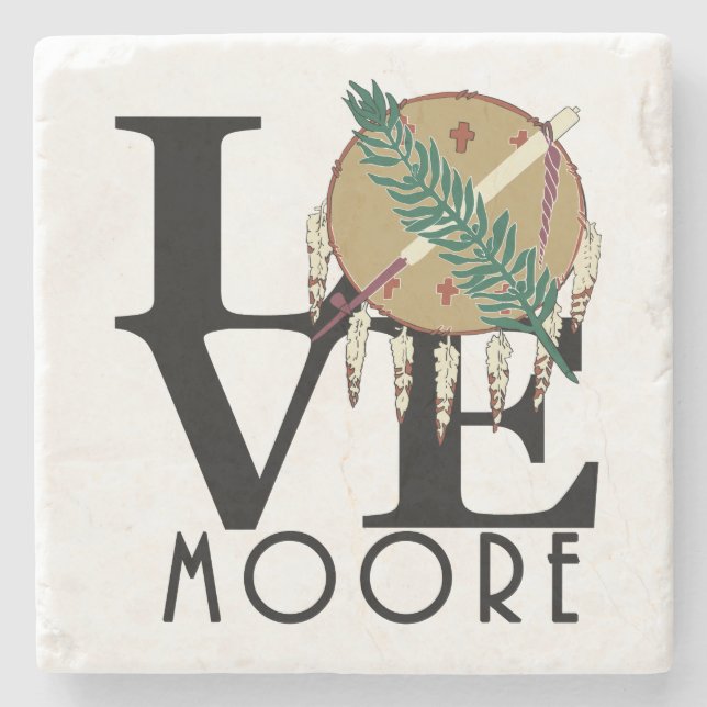 OVE Moore Oklahoma Steinuntersetzer (Vorderseite)