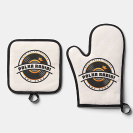 Oven Mitt and Pot Holders Ofenhandschuh & Topflappen-Set