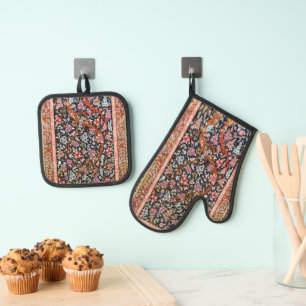 Oven Mitt und Pot Holder Ofenhandschuh & Topflappen-Set