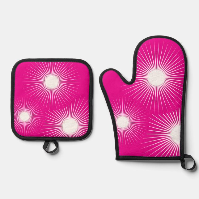 Oven Mitt und Pot Holder Ofenhandschuh & Topflappen-Set (Vorderseite)