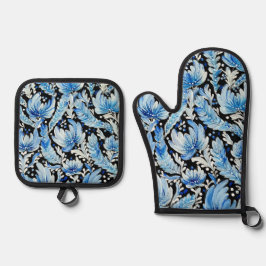 Oven Mitt und Pot Holder Ofenhandschuh & Topflappen-Set