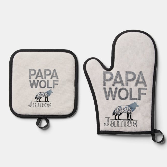 Oven Mitt und Pot Holder Ofenhandschuh & Topflappen-Set (Vorderseite)