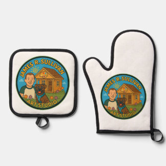 Oven Mitt und Pot Holder Ofenhandschuh & Topflappen-Set