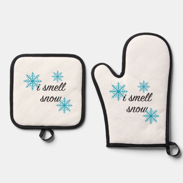 Oven Mitt und Pot Holder Ofenhandschuh & Topflappen-Set (Vorderseite)