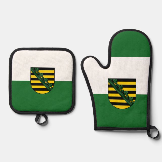 Oven Mitt und Pot Holder Ofenhandschuh & Topflappen-Set (Vorderseite)