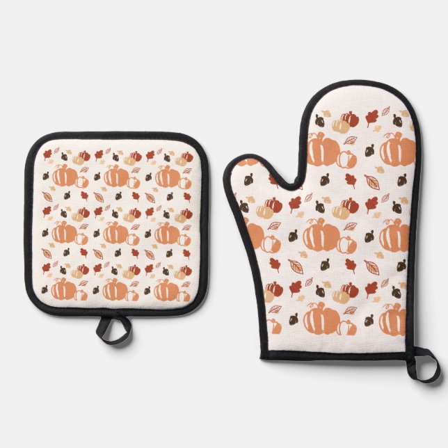 Oven Mitt und Pot Holder Ofenhandschuh & Topflappen-Set (Vorderseite)