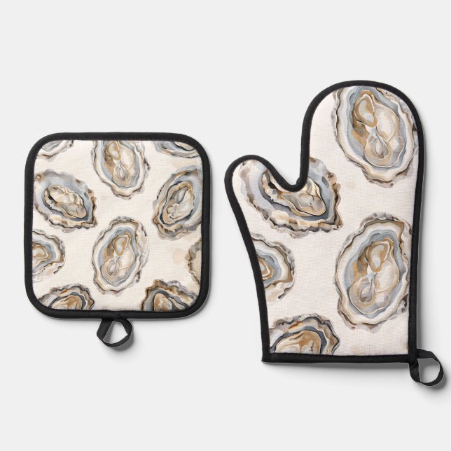 Oven Oven Mitts Pot Holdings Ofenhandschuh & Topflappen-Set (Vorderseite)