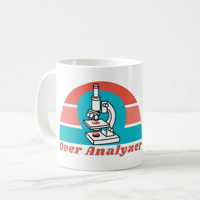 Over Analyzer - Microscopic Labrador Tech Kaffeetasse (Vorderseite Links)