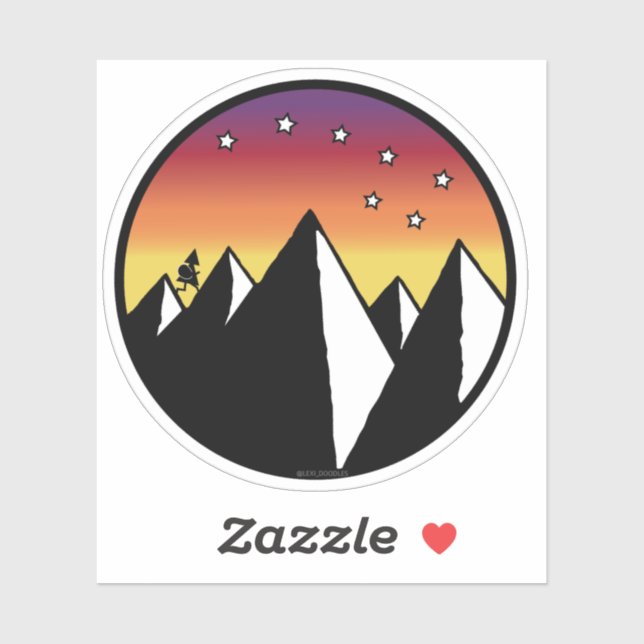 Over Hill Over Dale - Aufkleber (Blatt)