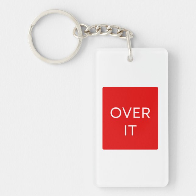 "OVER IT" Statement Graphic Tee Design (Devant)