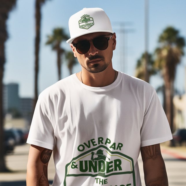Over Par et Under the Influence Golf Casquette (Swinging with questionable accuracy but undeniable vibes. 🏌️‍♂️🍹)