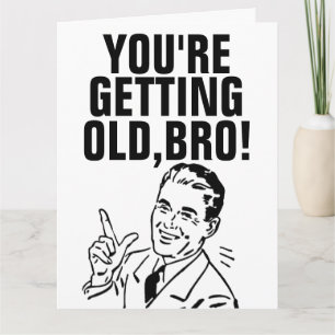OVER THE HILL FUNNY FOR HIM BIRTHDAY Retro Cards Karte