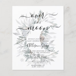 Over the Moon Baby Shower Budget Flyer
