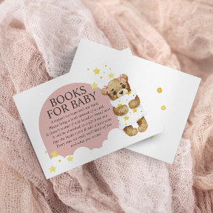Over The Moon Girl Teddy Bear Pink Books for Baby Begleitkarte