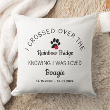 Over The Rainbow Bridge Photo Pet Memorial White