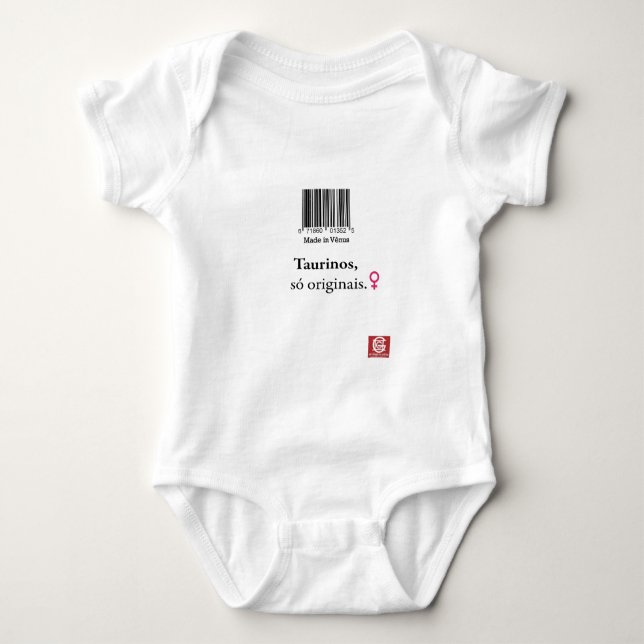 Overall für trinkst du: stierkampf „Made in Venus Baby Strampler (Vorderseite)