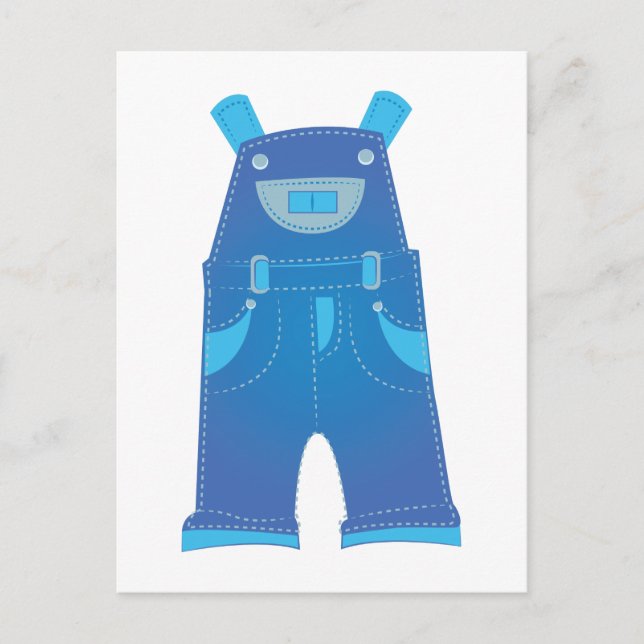 Overalls Postkarte (Vorderseite)