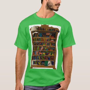 overcrowded book case Classic TShirt