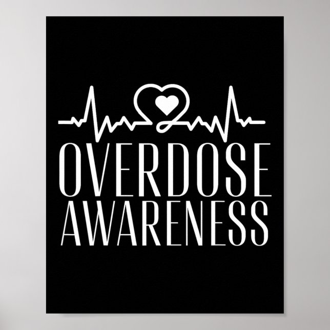 Overdose Awareness Purple  Poster (Vorne)
