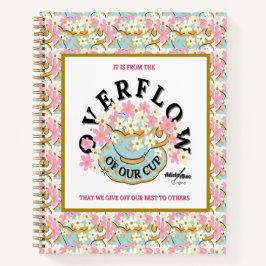 OVERFLOW Floral Spiral Notebook von Adiela Akoo Notizbuch