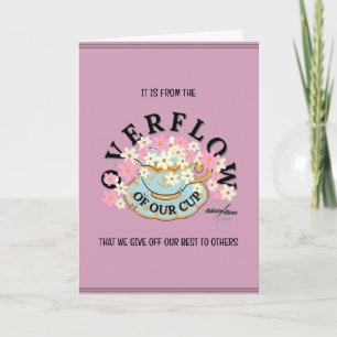 OVERFLOW Greeting Card - Adiela Akoo Karte