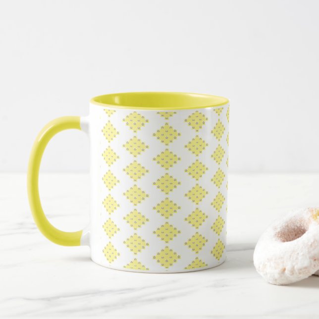 OVERFLOW Sunny Yellow Tasse von Poet Adiela Akoo (Mit Donut)