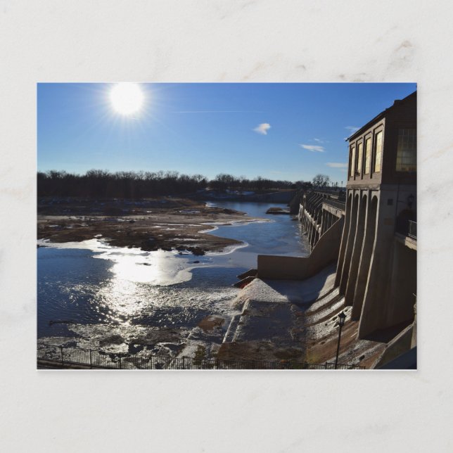OverHolser Dam Postkarte (Vorderseite)