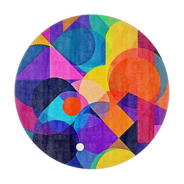 Overlapping Hues: Abstract Fusion Schneidebrett (Vorderseite)