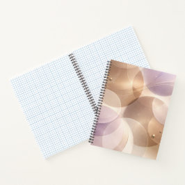 Overlapping translucent circles AI art  Notizbuch