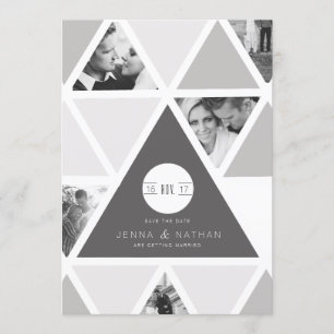 Overlay für städtisches Dreieck   Modern Save the  Date