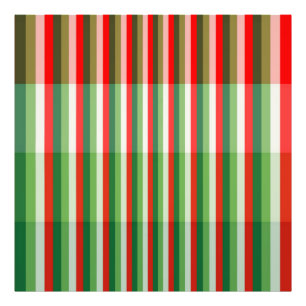Overlay-Muster in Grün, Sternweiß und Rot Fotodruck
