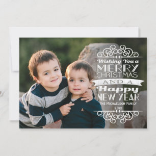 Overlay Typografisches Weihnachtsgrüßen des Fotos Feiertagskarte