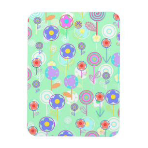 Overlayer Blumen Magnet