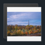 Overlooking the Tuileries Garden--Magnet Magnetkarte<br><div class="desc">This card has a photo of the Tuileries Garden taken in Paris on a beautiful autumn day. The trees are turning colors, the sky is blue and the trees combine yellow, orange and green. The Eiffel Tower can be seen in the background.</div>