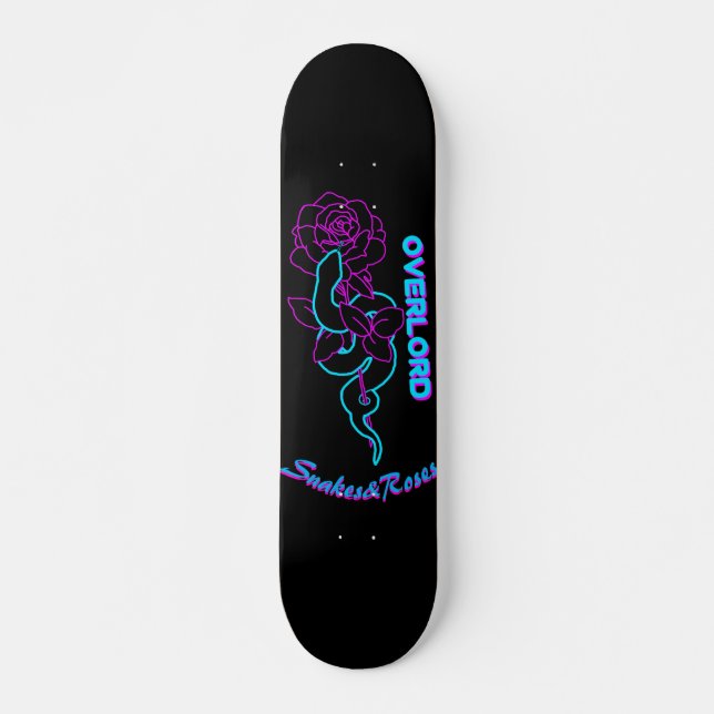 Overlord: Snake&Rose Skateboard (Vorne)