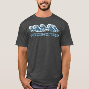 Overnight Waves Japanese The Great Wave  T-Shirt