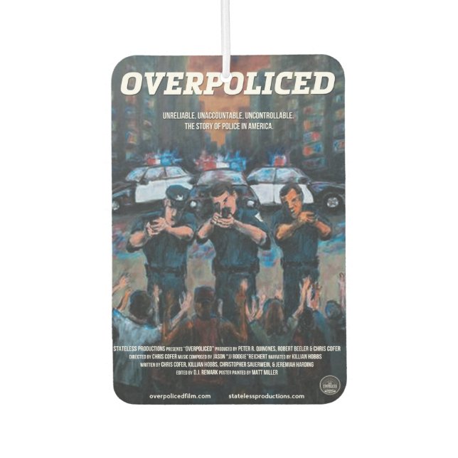 Overpoliced Autolufterfrischer (Vorderseite)