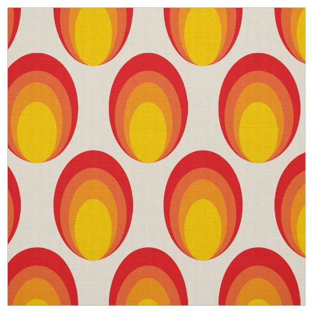 Oversibler 70er Retro-Mod-Stoff Stoff (Muster)