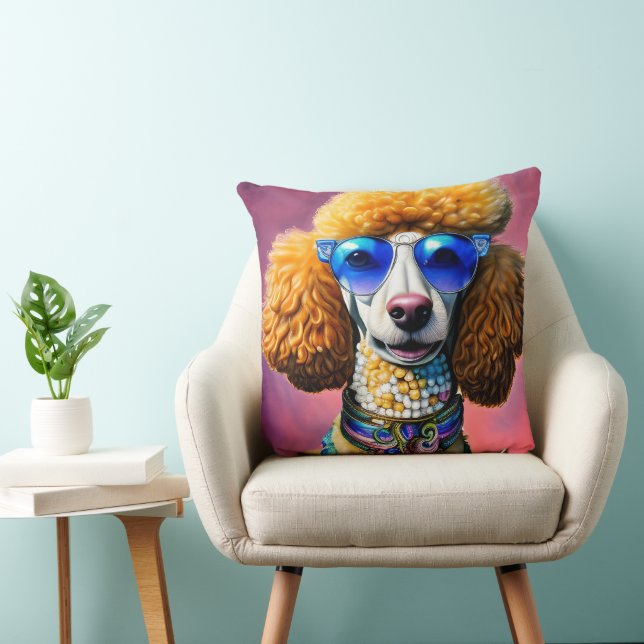 Oversibles Sonnenbrille Poodle Dog Kissen (Stuhl )