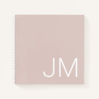 Oversified Mit Monogramm Initials Pink Sketchbook