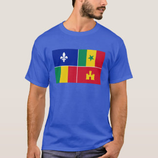 Oversifizierte kreolische Flagge T-Shirt
