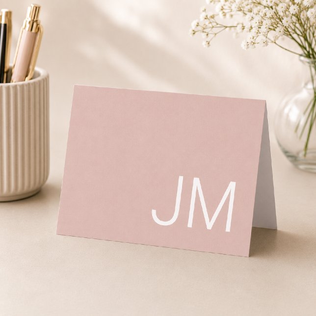 Oversifizierte Mit Monogramm Initialen Rosa eingek (Von Creator hochgeladen)