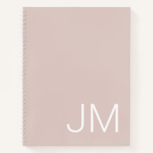 Oversifizierte Mit Monogramm Initials Blush Pink N