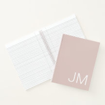 Oversifizierte Mit Monogramm Initials Blush Pink N