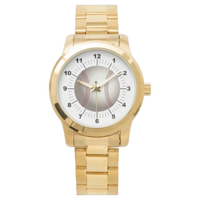Oversized Gold Bracelet Watch für Frauen im Baseba Armbanduhr (Vorderseite)