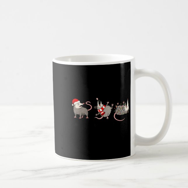 Overstimulated But Festive Ssum Christmas Funny Ch Kaffeetasse (Rechts)